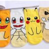 Pikachu Socks-lady Casual-1 Pair-pikachu Short